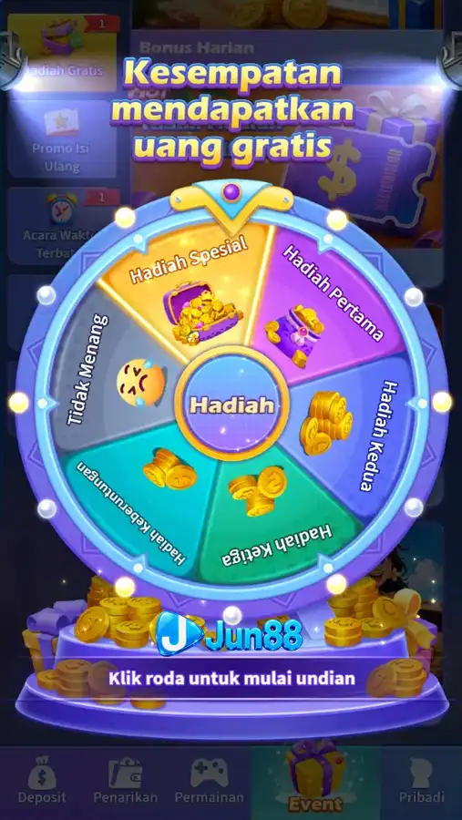 Roda Hadiah — Uang Gratis
