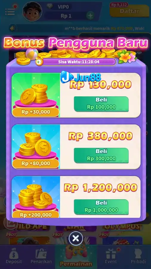 Bonus Paket Bertingkat